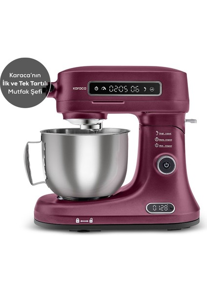 Pro Artisan Zaman Ayarlı Tartılı Mutfak Şefi Royal Berry 1600 W 5 Litre