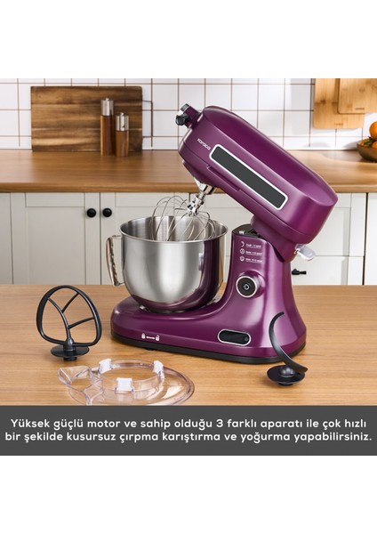 Pro Artisan Zaman Ayarlı Tartılı Mutfak Şefi Royal Berry 1600 W 5 Litre