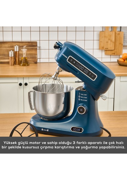 Pro Artisan Zaman Ayarlı Tartılı Mutfak Şefi Quetzal Green 1600W 5 Litre