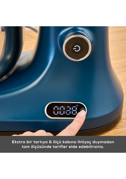 Pro Artisan Zaman Ayarlı Tartılı Mutfak Şefi Quetzal Green 1600W 5 Litre