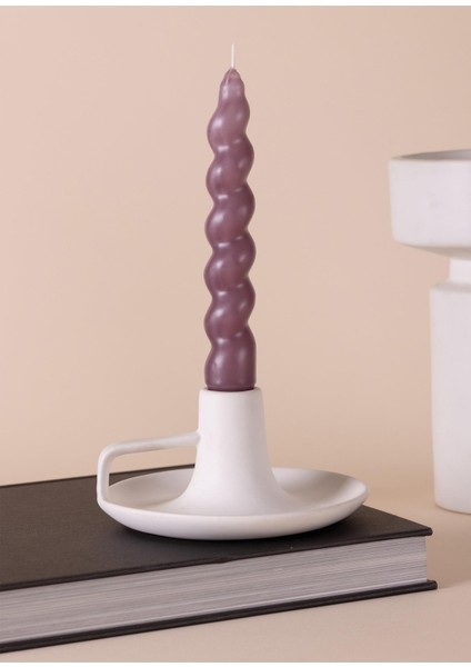 Burgu Şamdan Mumu 2li Set Vizon 17 cm fiyatları