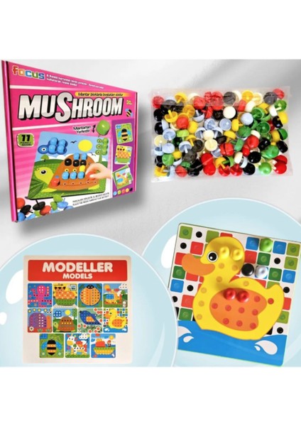 Mosaic - Mushroom - Renkli Mantar Parçaları Yerleştirme Kutu Oyunu fiyatları