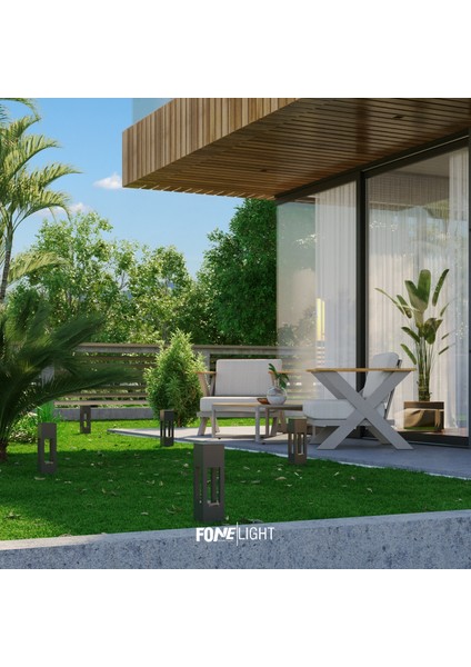 AKA010 Alüminyum Bollard LED Bahçe Aydınlatması 35 cm fırsatları