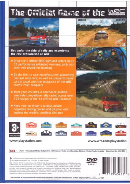 Wrc 3: Fıa World Rally Championship Ps2 Playstation 2