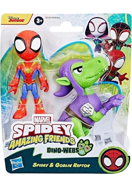Spıdey Dıno Webs Spıdey And Goblın Raptor