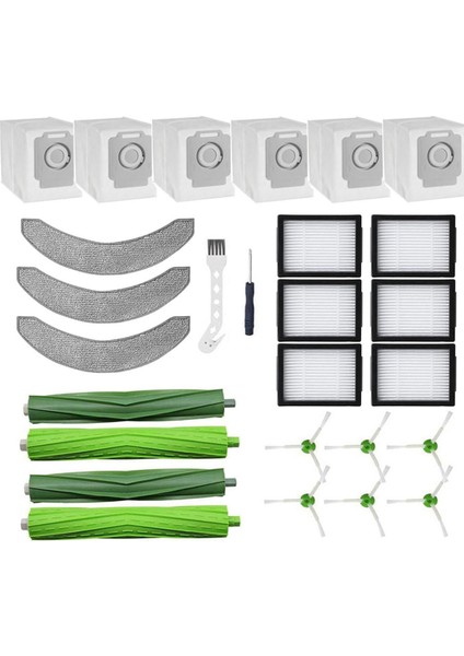 Combo J7+/plus Robot Süpürge, Çoklu Kauçuk Fırçalar Için Uyumlu Yedek Parçalar (Yurt Dışından)