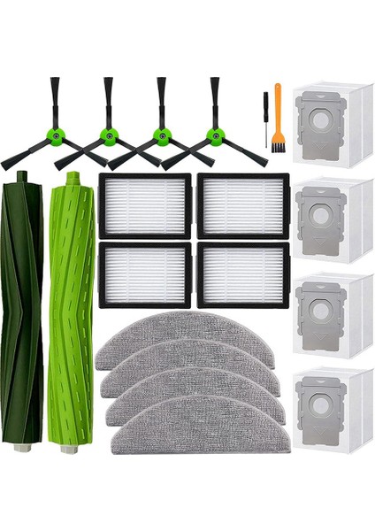 Combo I5+ J5+ Aksesuar Seti Için - Rulo Fırça, Filtre, Paspas Pedi, Vakum Torbası, Yan Fırça (Yurt Dışından)
