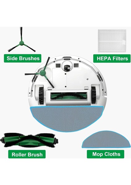 Combo Essential Series Q0120 Y0140 Y0110 Q011 Robot Süpürge Ataşmanları Silindir Yan Fırça Filtre Paspaslar (Yurt Dışından) indirimleri