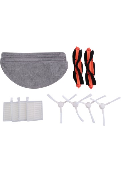 Robot Vakum E10 E12 E10C Yedek Parça Aksesuarları Yan Fırça Hepa Filtre Paspas Bezi (Yurt Dışından) fiyatları