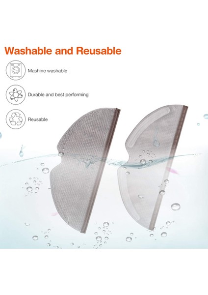 S5 S50 S51 S55 S6 Maxv Max E25 E35 Elektrikli Süpürge Için 6 Adet Tam Kapsamlı Paspas Bezi (Yurt Dışından) modelleri