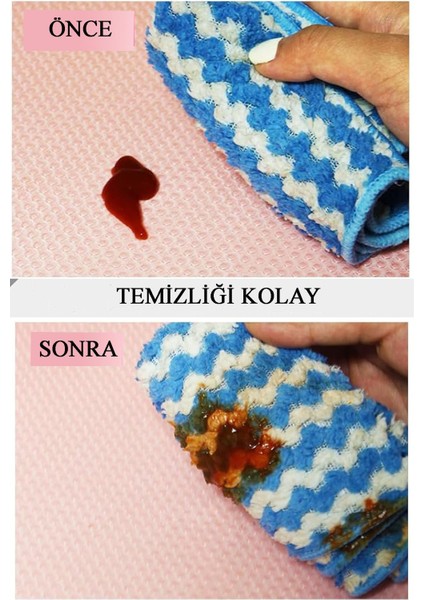2 Adet 35X50 Yıkanabilir Ilkokul ve Okul Öncesi Beslenme Örtüsü El Bezi Anasınıfı Yemek BEZI_1037-A