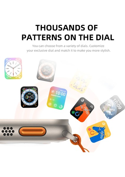 Hw8 Ultra Çift Kordon 49MM - Siri Nfc Bluetooth Arama Konuşma - Ios & Android Uyumlu Akıllı Saat ( Lisinya )