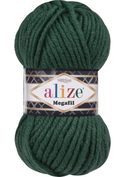 5 Adet Superlana Megafil Koyu Yeşil 426