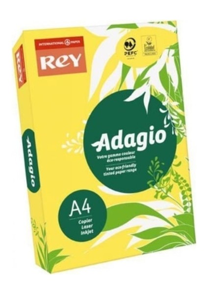 Renkli Fotokopi Kağıdı A4 80 gr 500LÜ Sarı - 2 Paket