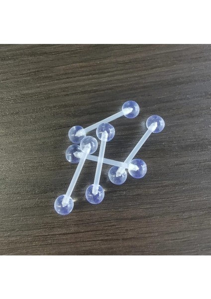 Bioplast Şeffaf Dil Piercing Keloid Karşıtı
