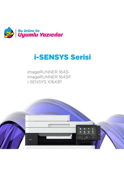 Canon T06 Muadil Toner - Çipsiz / Imagerunner 1643I / 1643IF /i-Sensys X1643P(KOPYA)