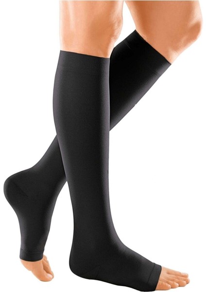 Orta Basınçlı (23 - 32 Mmhg) Diz Altı Varıs Çorabı (Burnu Açık) modelleri