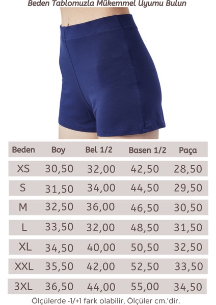 Extra Yumuşak Viskon Şort Home&beach-Lacivert