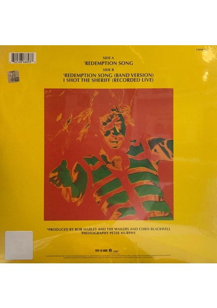 Bob Marley And The Wailers – Redemption Song Maxı Sıngle 45LİK