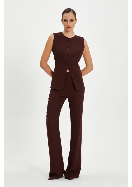 Kadın Minimalist Düz Kesim Pantolon - Modern ve Konforlu Tasarım - Ofis ve Günlük Kullanımlar Için Ideal