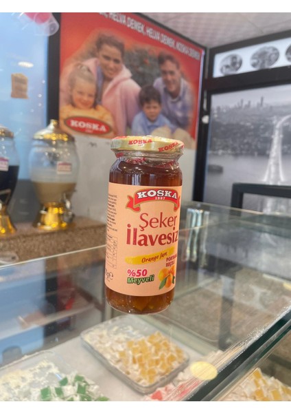 Şeker İlavesiz Portakal Reçeli 270 gr Koli 12 Adet
