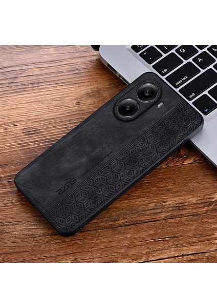 Poco X7 Pro Kabartmalı Desen Retro Pu Cep Telefonu Kılıfı (Yurt Dışından)
