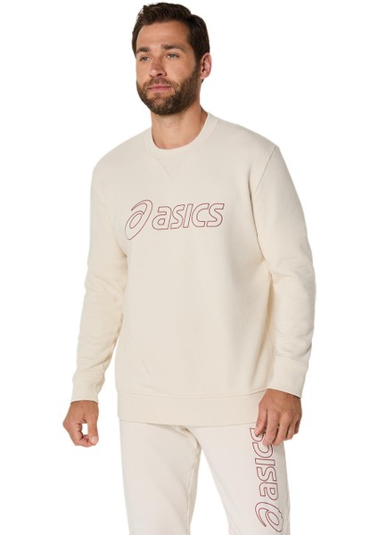 Asics Sweatshirt Erkek Krem Sweatshirt 2031E192-200