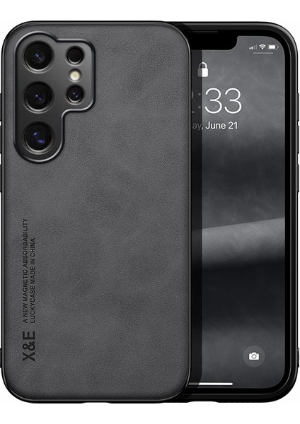 Samsung Galaxy S25 Ultra Cilt Hissi Araba Manyetik Emme Cep Telefonu Kılıfı (Yurt Dışından)