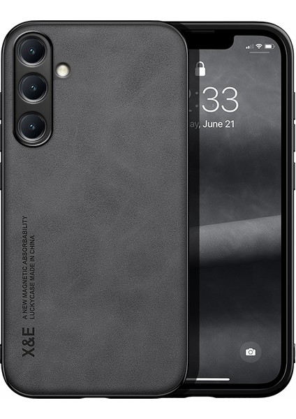 Samsung Galaxy S25 Cilt Hissi Araba Manyetik Emme Cep Telefonu Kılıfı (Yurt Dışından)