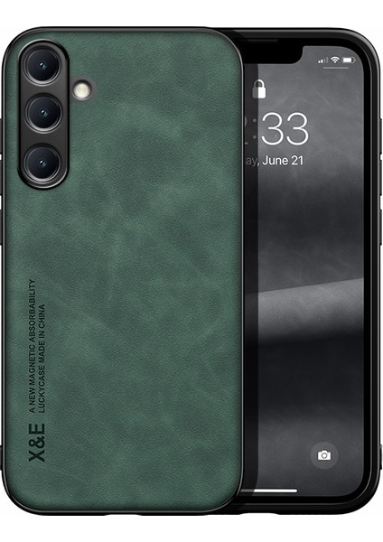 Samsung Galaxy S25 Cilt Hissi Araba Manyetik Emme Cep Telefonu Kılıfı (Yurt Dışından)