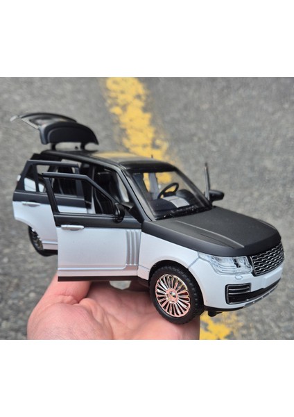 Model Oyuncak Araba Range Rover & Land Rover Diecast 1.24 Koleksiyon Metal 21 cm Işıklı&sesli