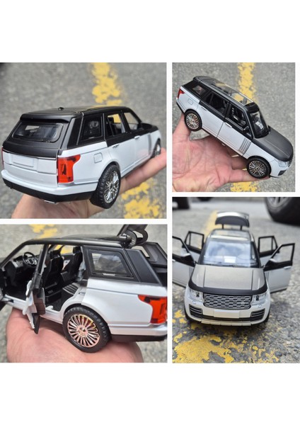 Model Oyuncak Araba Range Rover & Land Rover Diecast 1.24 Koleksiyon Metal 21 cm Işıklı&sesli indirimleri