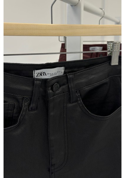Kaplamalı Boyfit Jean- Siyah modelleri
