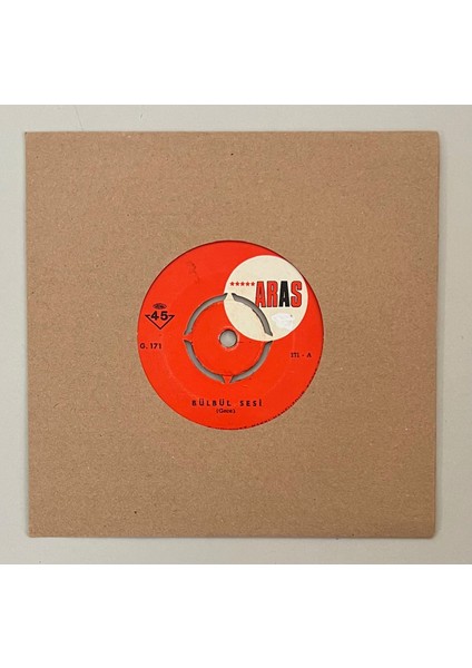 Bülbül Sesi Gece - Gündüz 45 Lik Plak (Orjinal Dönem Baskı Plak)