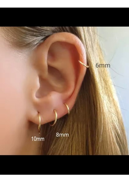 316L Çelik 1 mm Kalınlıkta İnce Düz Tragus Kıkırdak Burun Conch Rook Uyumlu Piercing Küpe 1 Adet 6 mm fiyatları
