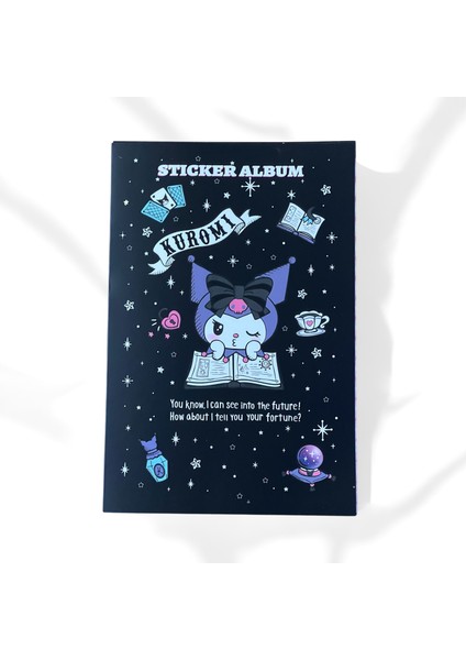 Gotik Siyah Kuromi Sticker Albümü → Kuromi Karanlık Mistik Sticker Defteri - Fal ve Sihir Temalı Koleksiyon