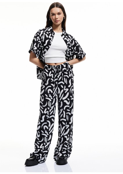 Beli Bağcıklı Düz Paça Viskon Yazlık Pantolon fiyatları