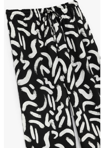 Beli Bağcıklı Düz Paça Viskon Yazlık Pantolon indirimleri