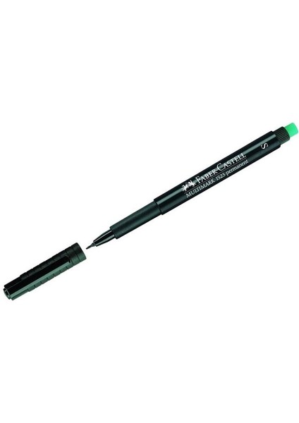 Faber Castell 1523 Permanent Kalem - Asetat Kalemi S Siyah - 3 Adet