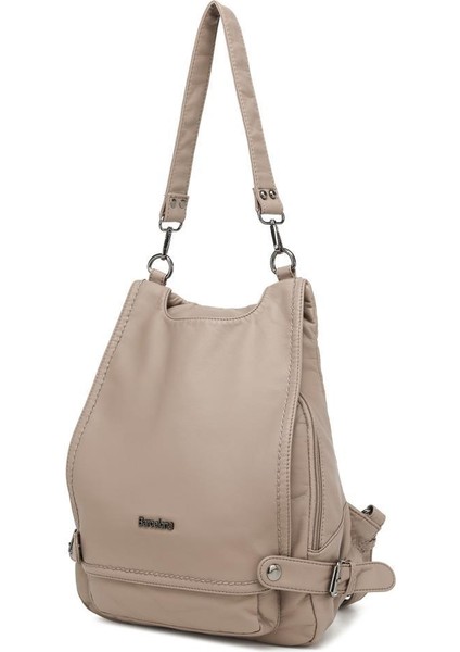 Yıkama Deri Hem Sırt Hem Omuz Kadın Çantası 21K Barcelona 1606 fırsatları