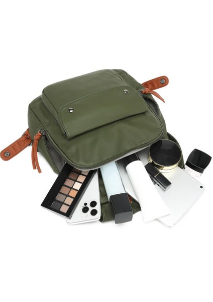 Yıkama Deri Hem Sırt Hem Omuz Kadın Çantası 21K Barcelona 1606 indirimleri