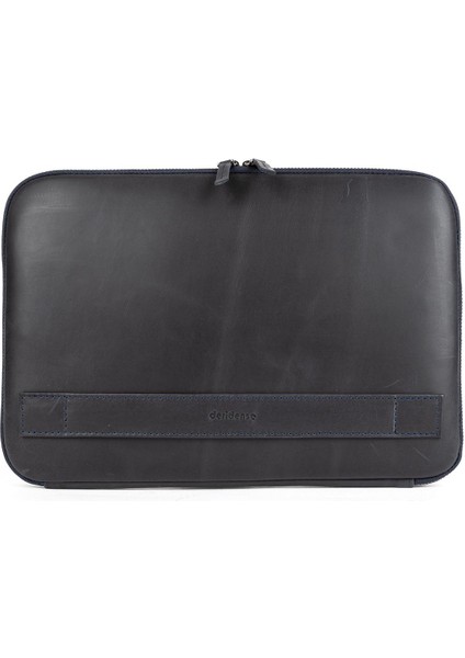 Hakiki Crazy Deri Macbook Air Pro 13 & 13.3 Inç Laptop Lacivert