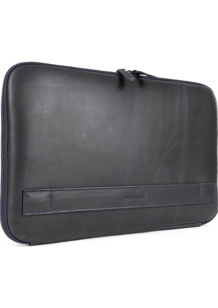 Hakiki Crazy Deri Macbook Air Pro 13 & 13.3 Inç Laptop Lacivert