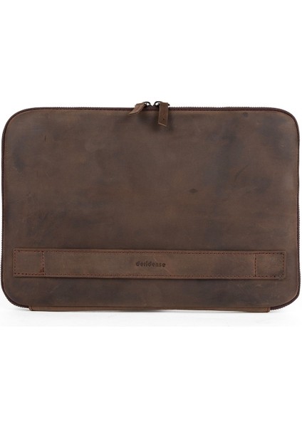 Hakiki Crazy Deri Macbook Air Pro 13 & 13.3 Inç Laptop Kahverengi modelleri