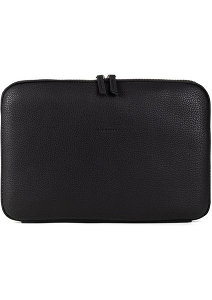 Macbook Air Pro 13 & 13.3 Inç Uyumlu Laptop Kılıfı Vegan Deri Siyah