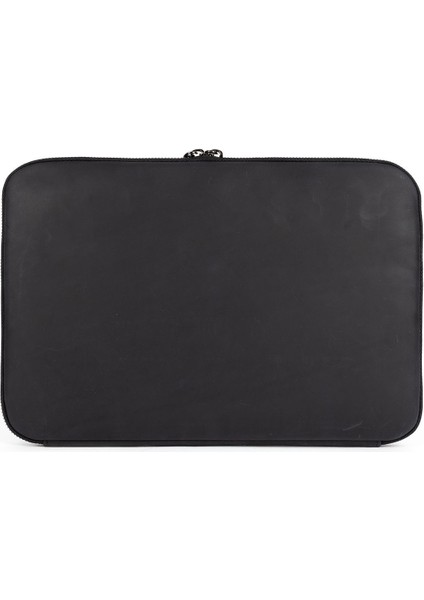 Hakiki Crazy Deri Macbook Air Pro 13 & 13.3 Inç Laptop Siyah