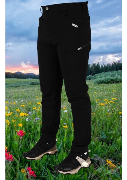Outdoor Siyah Doğa Yürüyüşü Pantolon