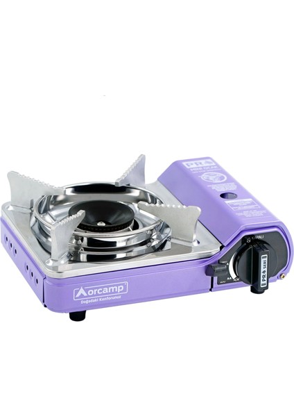 Orcamp Tekli Çantalı Mini Portatif Ocak Mor CK-506 modelleri