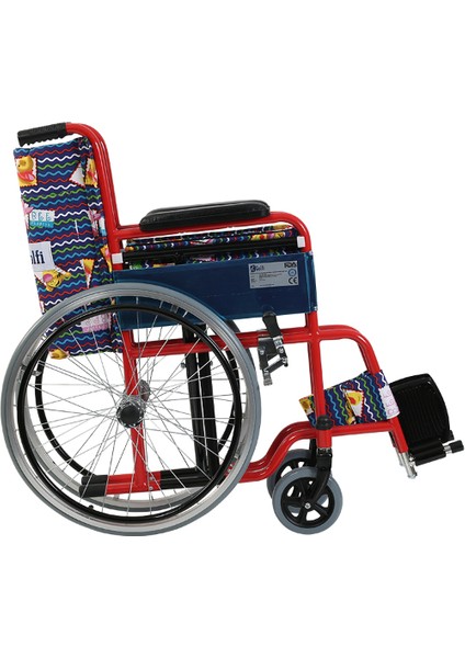 G100C Katlanabilir Manuel Ekonomik Pediatrik Çocuk Tekerlekli Sandalye | Comfortable Wheelchair