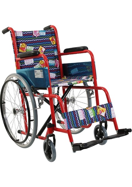 G100C Katlanabilir Manuel Ekonomik Pediatrik Çocuk Tekerlekli Sandalye | Comfortable Wheelchair